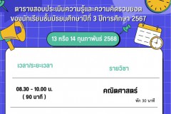 ข้อสอบความคิดรวบยอด